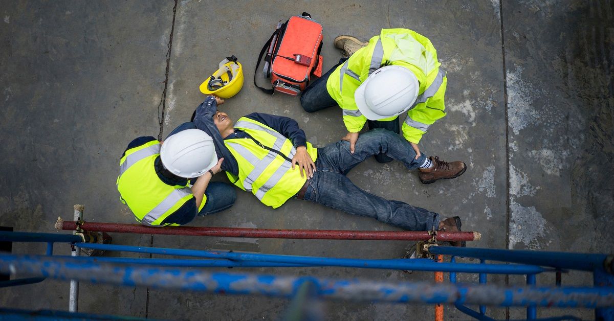 Officials say worker was critically injured in construction area